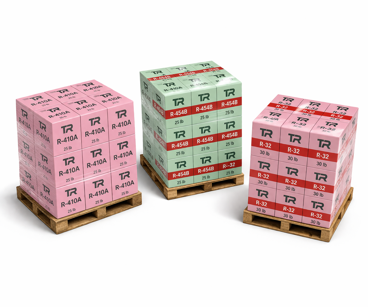 Single refrigerant pallets